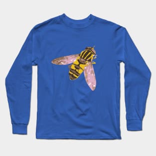 Hoverfly vector illustration Long Sleeve T-Shirt